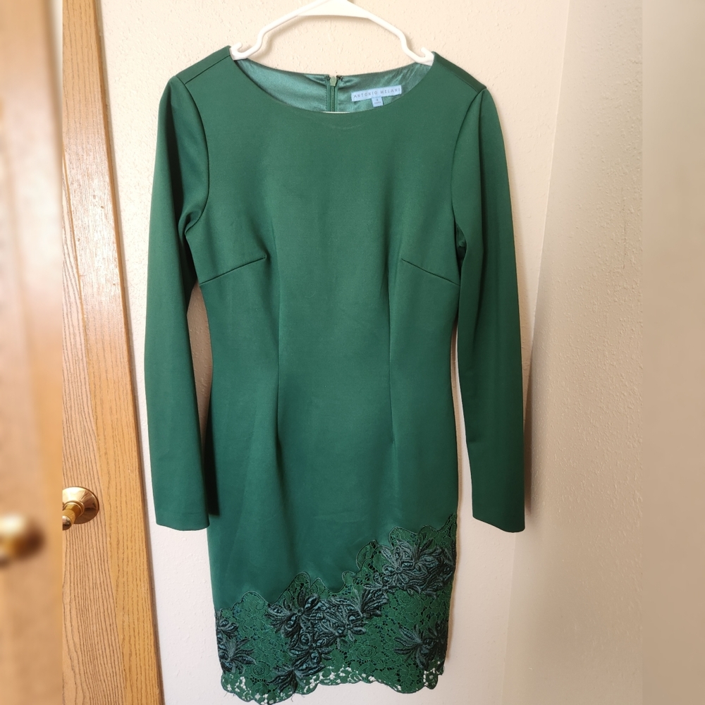 Antonio Melani Green Formal Dress
